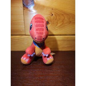 Dino Ranch Mini Dinosaur Plush BLITZ 6" Plush Red And Green Stuffed Dinosaur